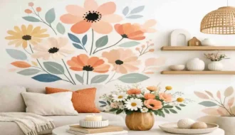 floral design with light home decor style idea