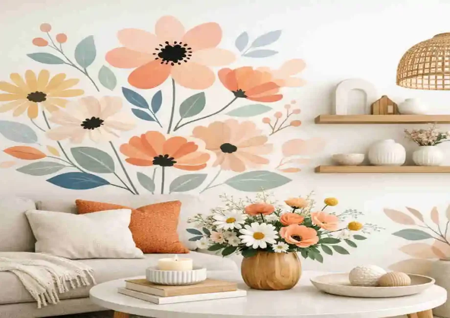 floral design with light home decor style idea