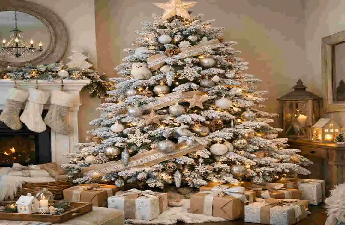 home decorators kenwood flocked fraser fir