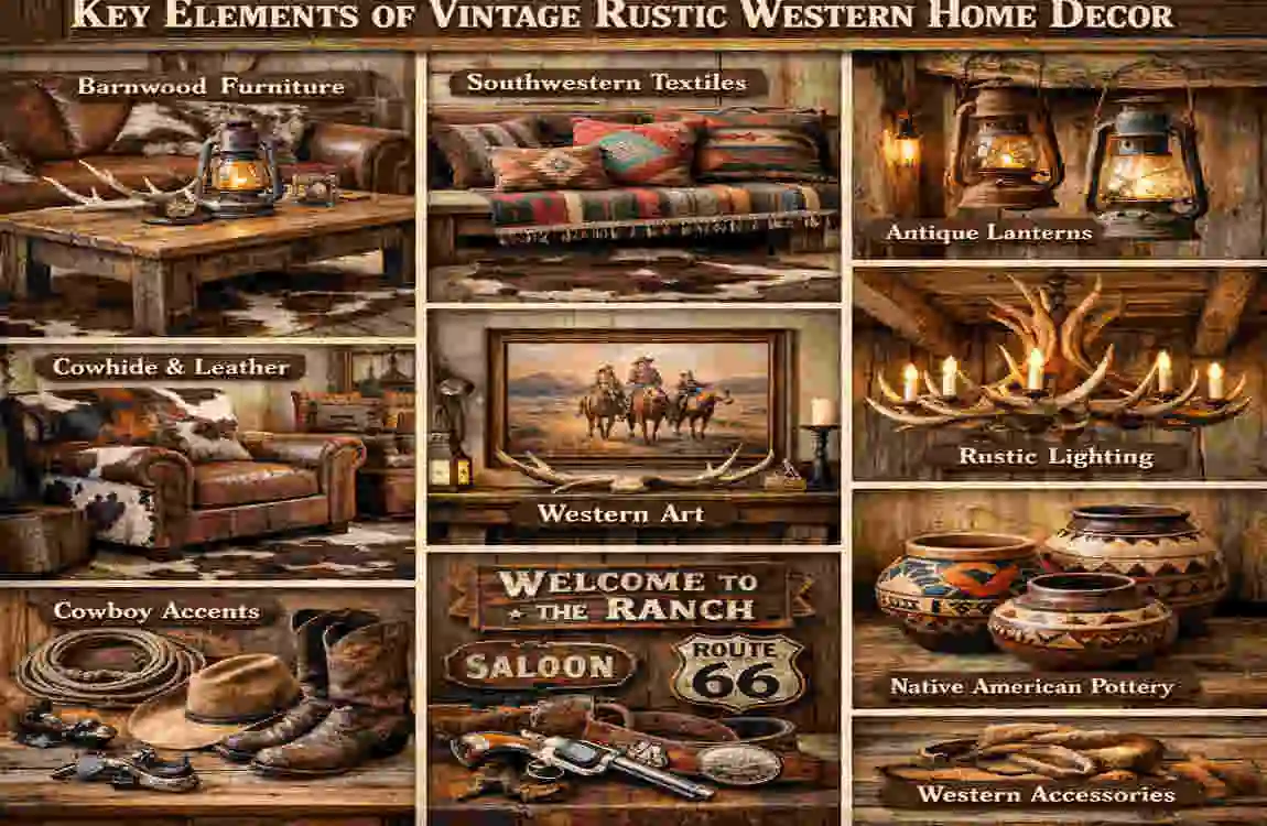 vintage rustic western home decor