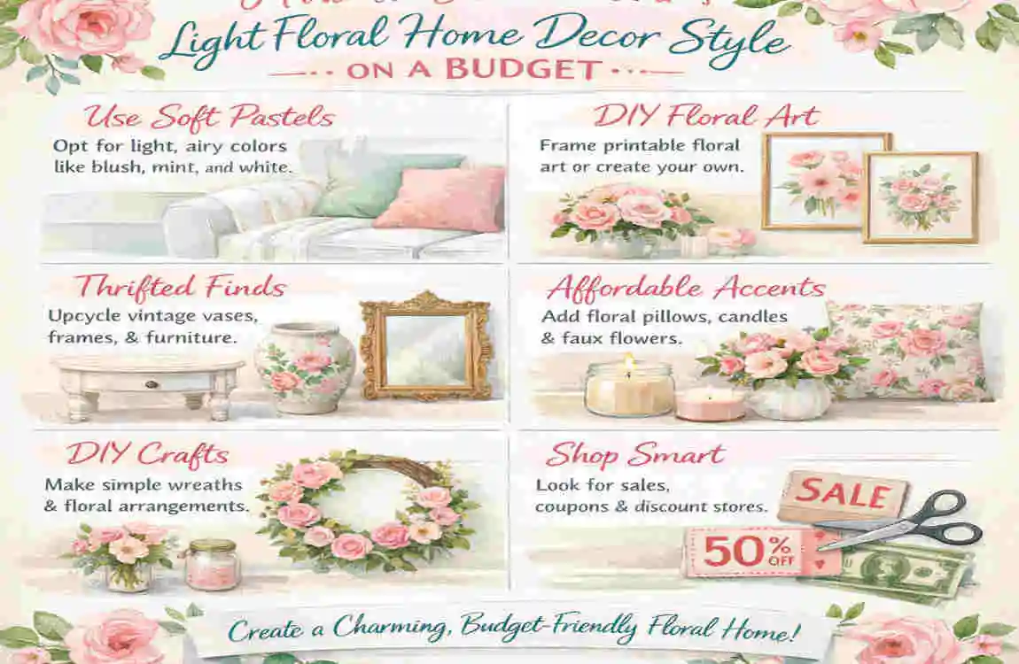floral design with light home decor style idea