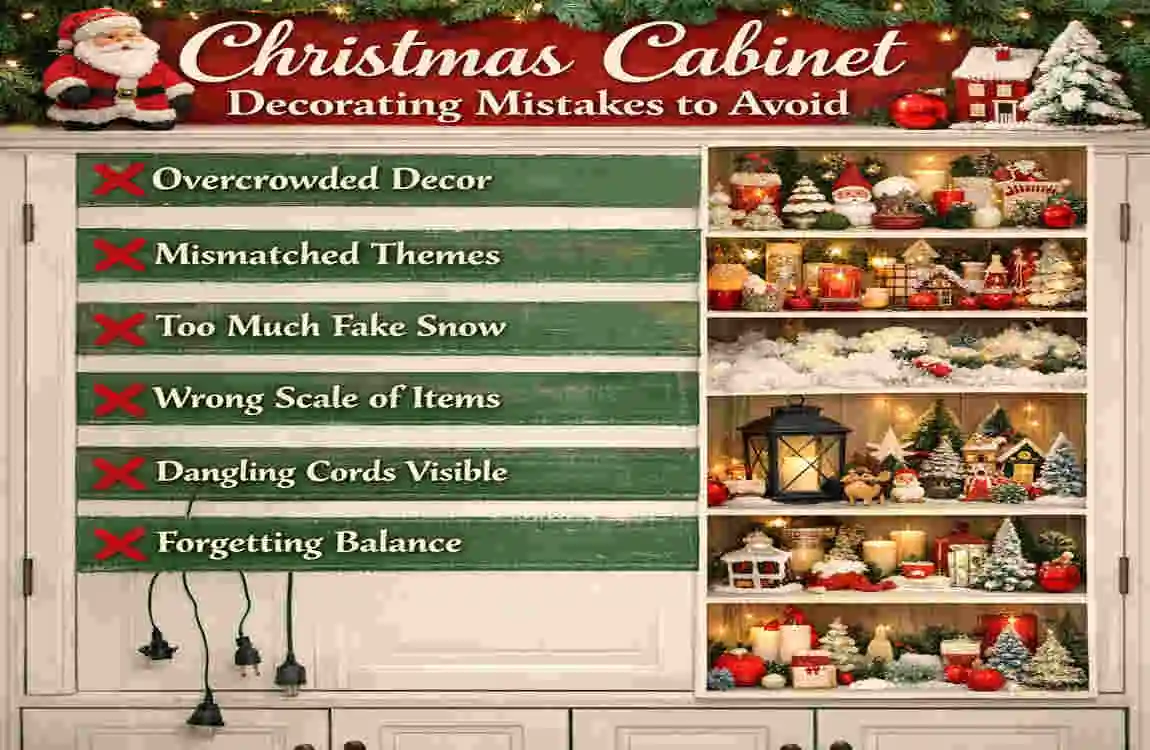 ideas to decorate kitchen cabinets for christmas