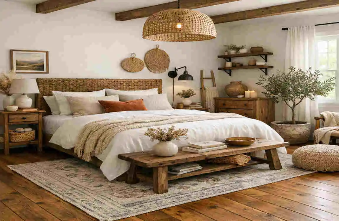 wooden floor home decor idea