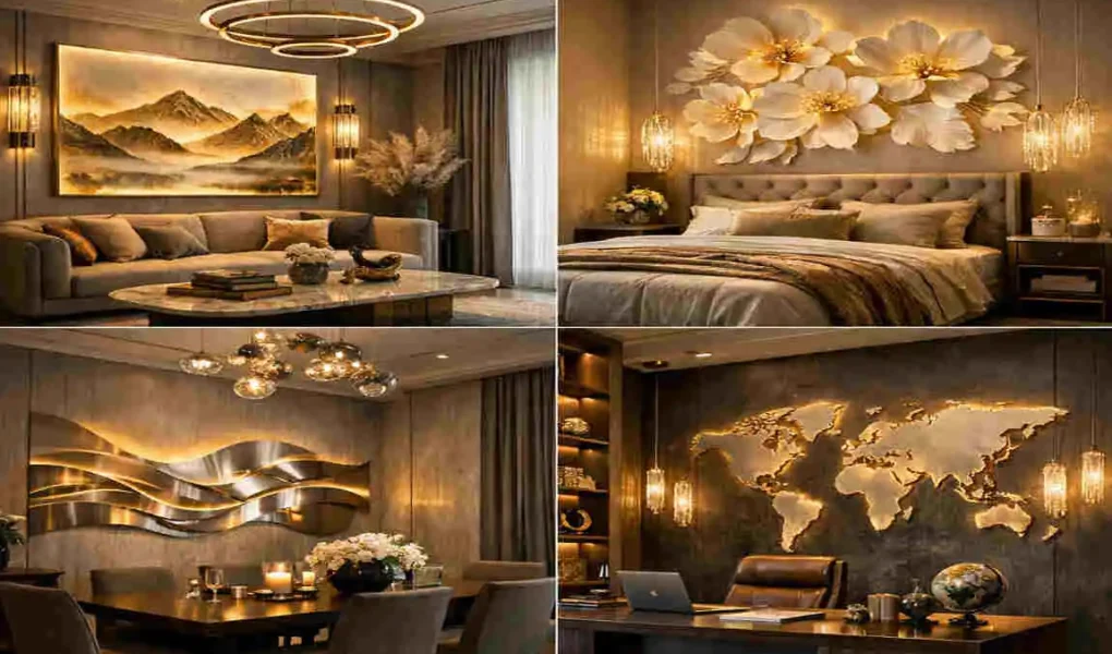 room by room wall decorations lighting setup