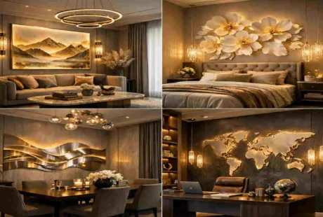 room by room wall decorations lighting setup