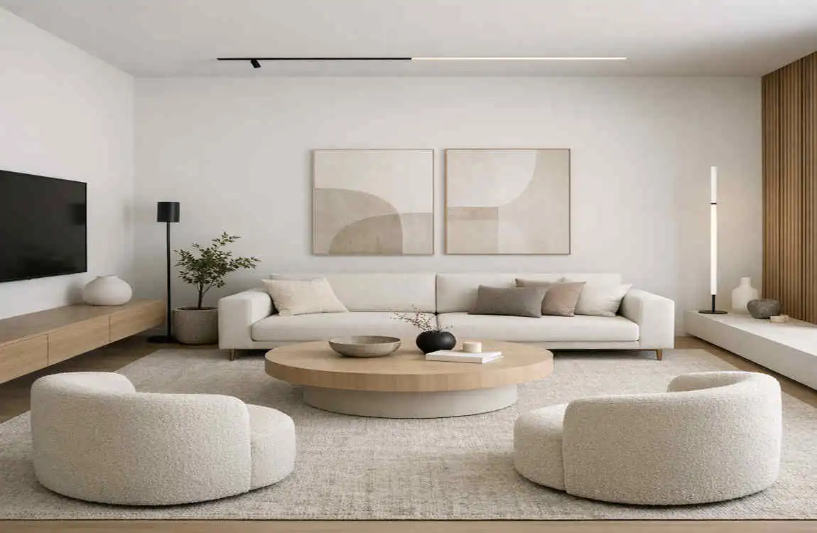 minimalist design home decor living room